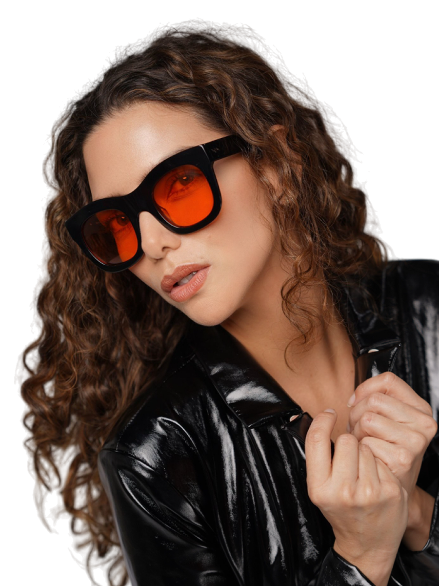 RA Black Shiny Sunglasses