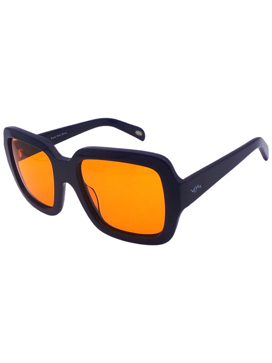 UTU Dark Blue Shiny Sunglasses